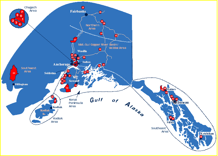 Alaska State Parks Map